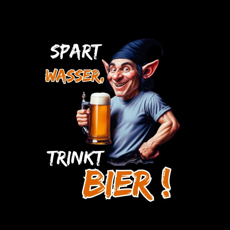 Save Water, Drink Beer!-Funny Party Leprechaun