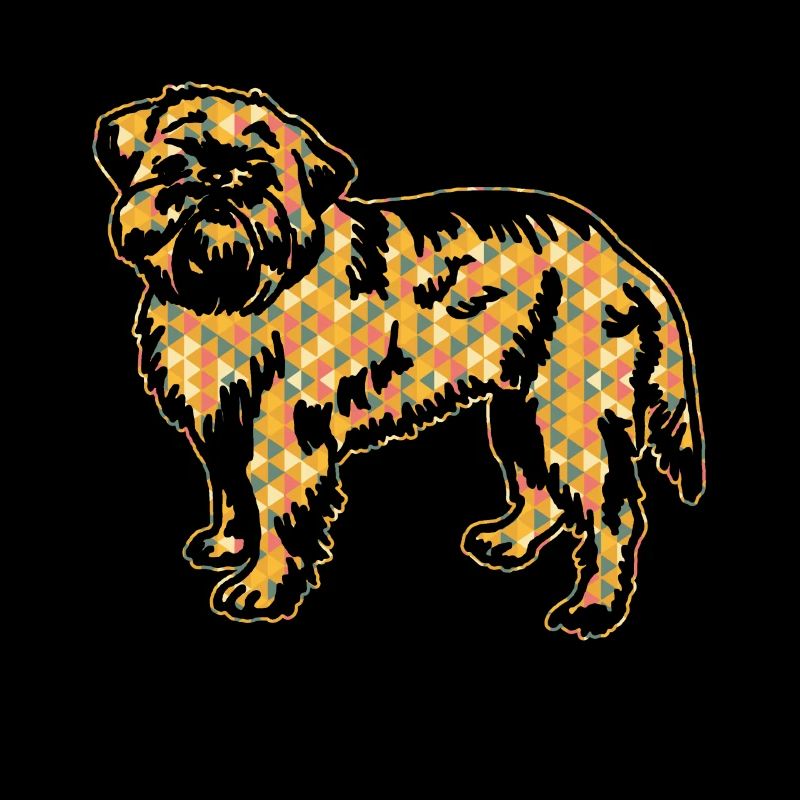 Brussels Griffon Geometric