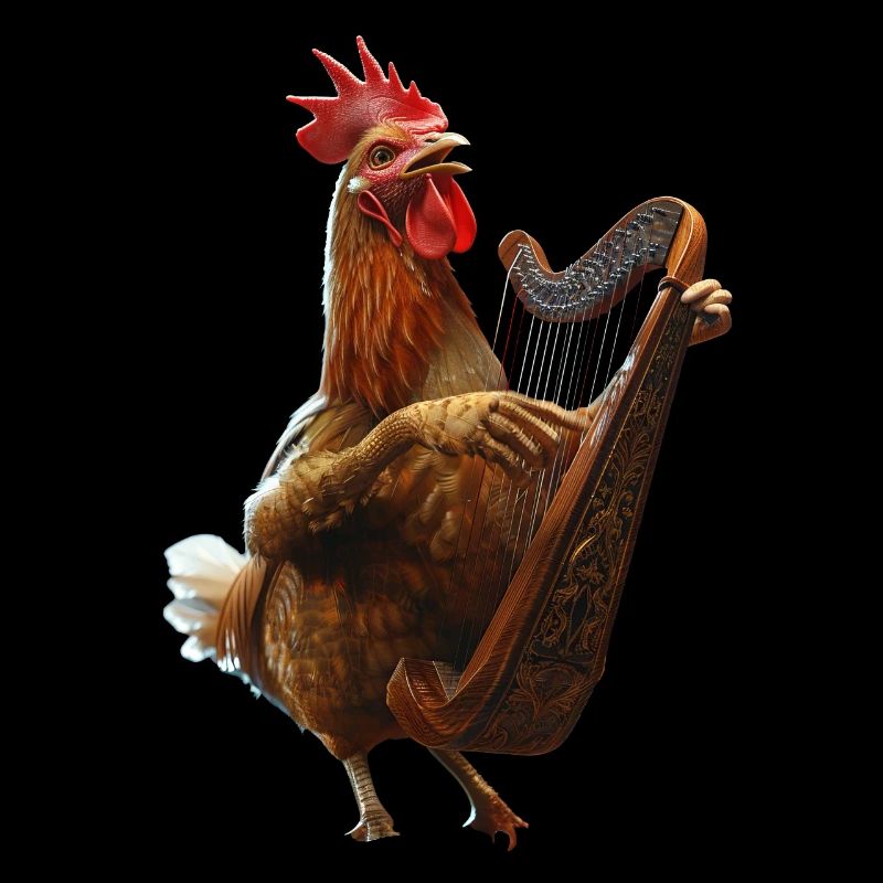 Rooster Harp