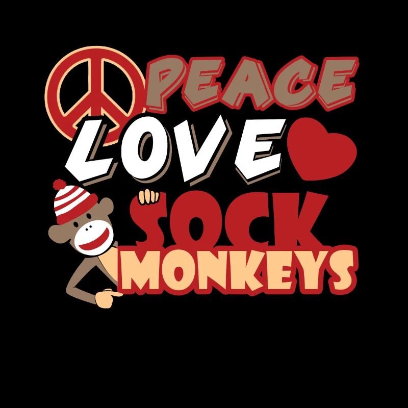 Peace Love Sock Monkeys