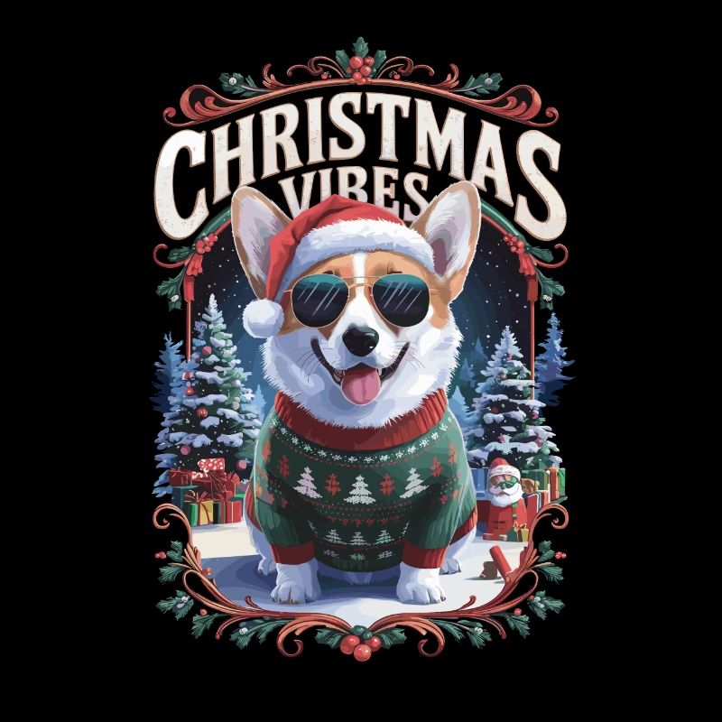 Corgi Christmas Vibes