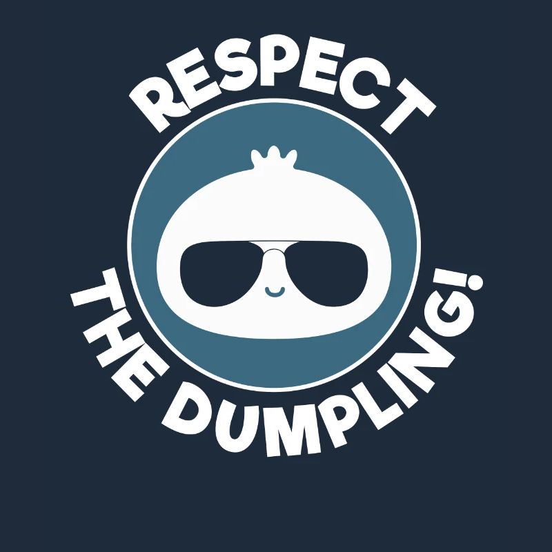 Respektiere Den Knödel Coole Dumpling Illustration