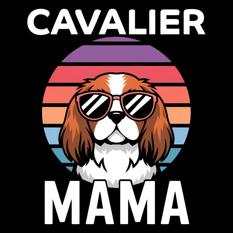 Cavalier King Charles Spaniel Disant Maman Cadeau