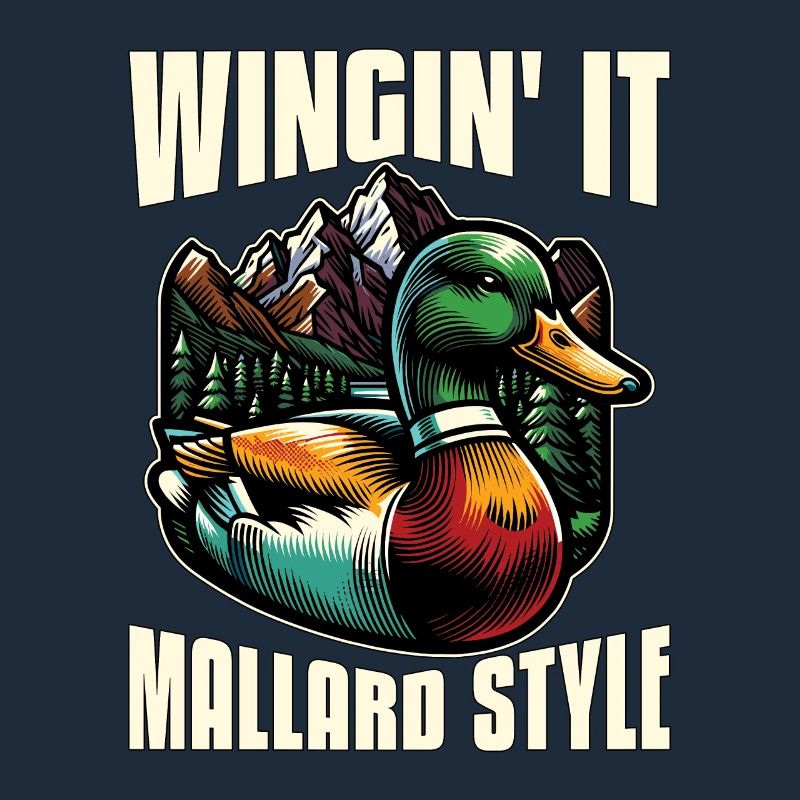 Mallard Duck Wingin' It Mallard Style Duck Hunter