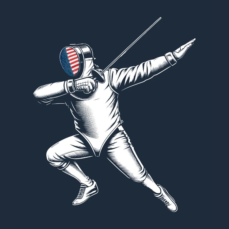 Doublage Escrimeur Escrime Épée Épée Escrime Athlète