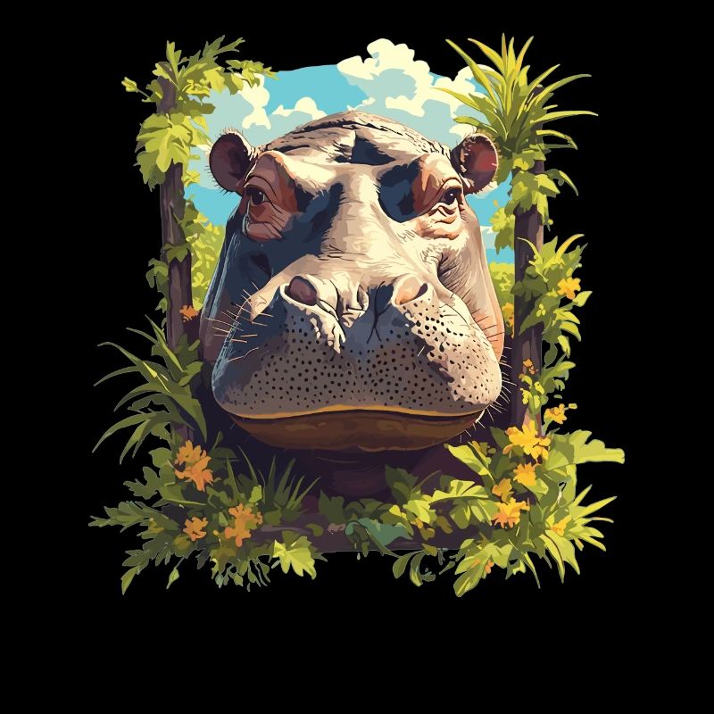 Nilpferd Flußpferd