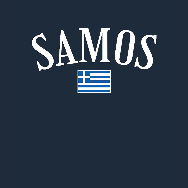 Samos Grèce Drapeau grec Grec