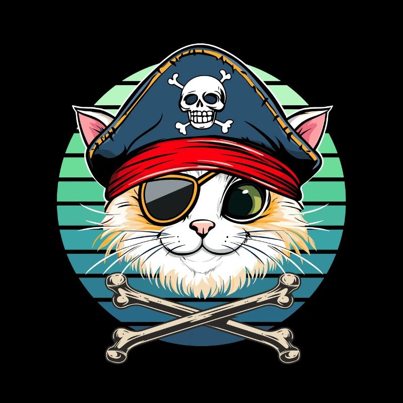 Karneval Katze Pirat Kostüm Kinder Alaaf Helau