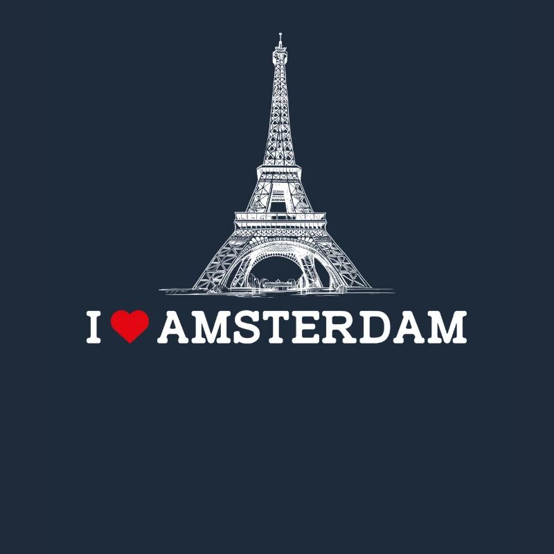 J’aime la Tour Eiffel Pays-Bas Cool Amsterdam Drapeau