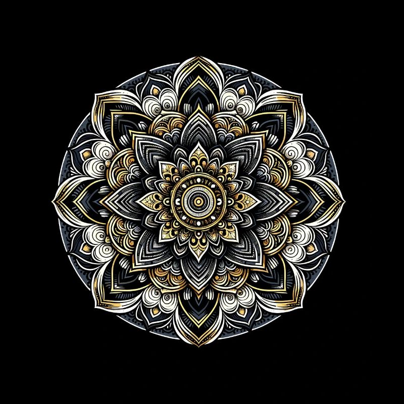 Mandala Harmonie Moderne Géométrie Art