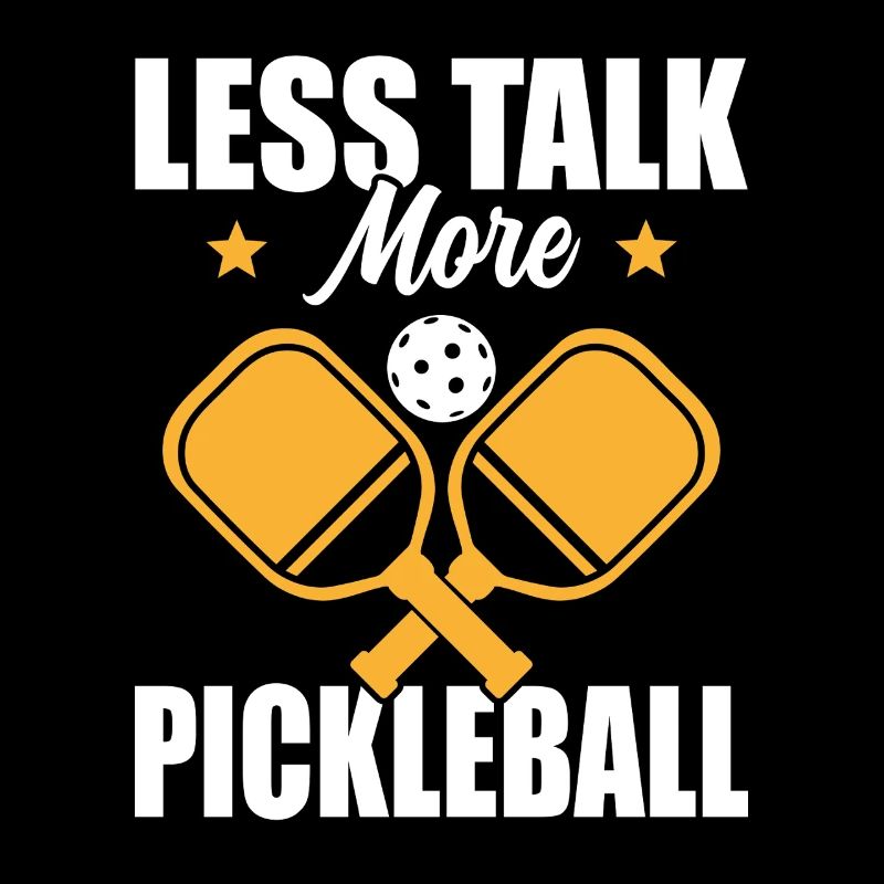 Paddle Ball Spieler Geschenk Less Talk Pickleball