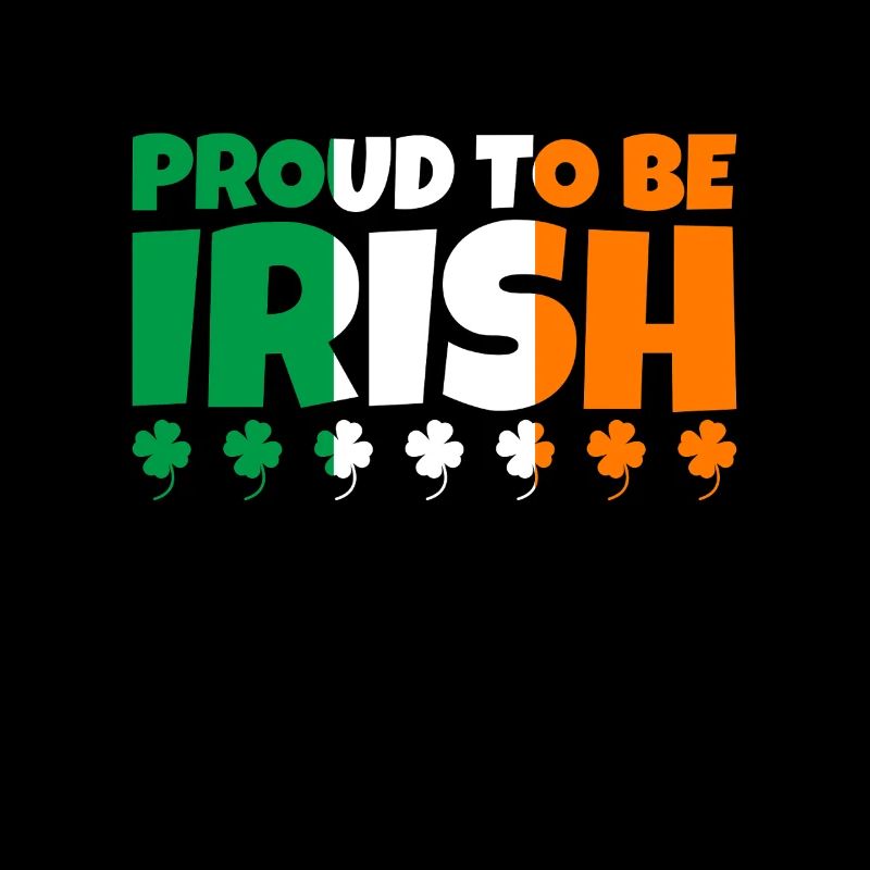 Fier d’être irlandais Irlande Drapeau irlandais trèfle