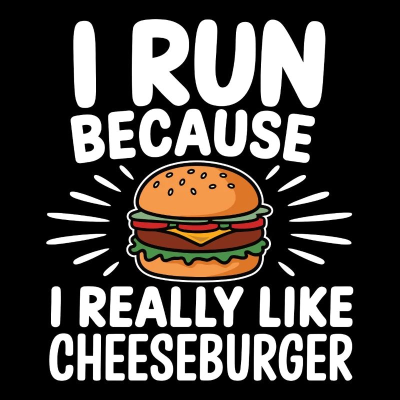 I run because i really like Cheeseburger Jogging