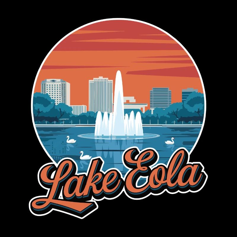 Souvenir de vacances à Lake Eola, Orlando, Floride
