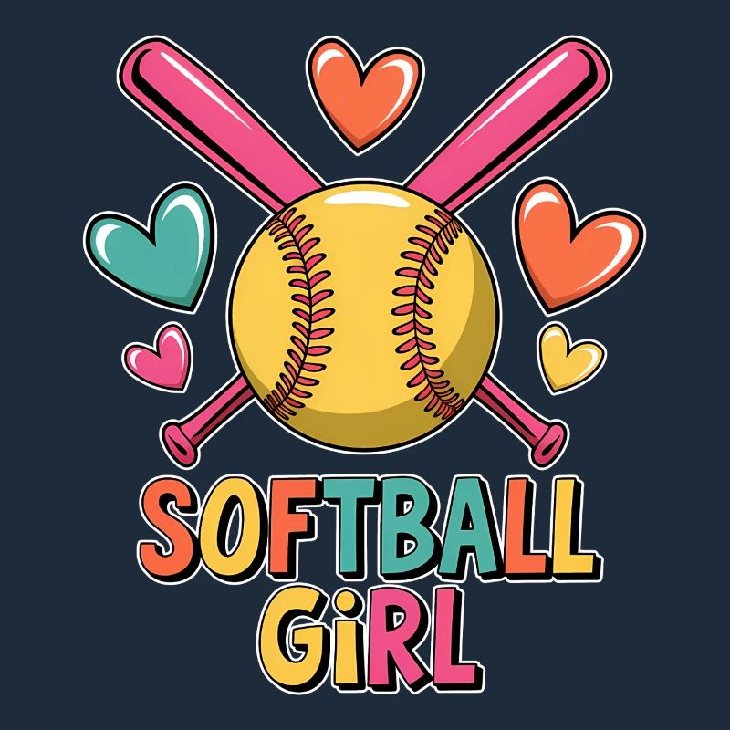 Softball Girl Mädchen Lustiges Softball Geschenk