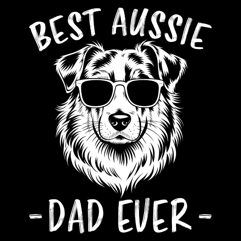 Australian Shepherd Dad Funny Aussie Gift