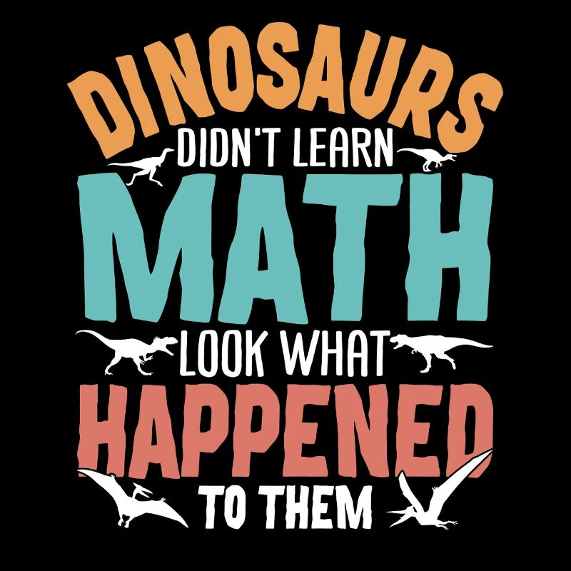 Funny Math Dinosaur Design for Teacher