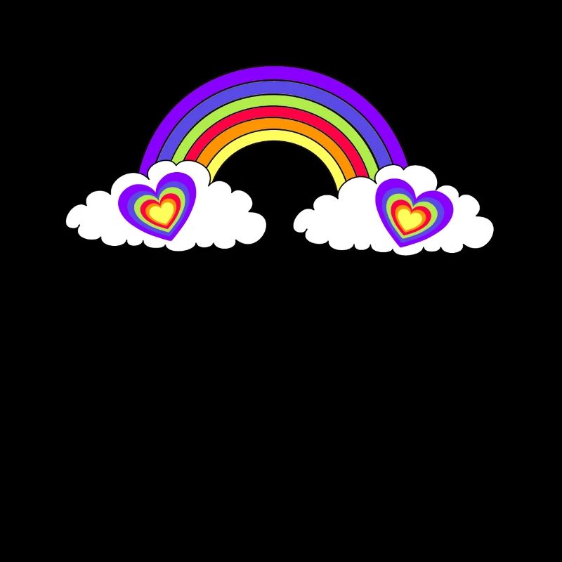 Coeurs arc-en-ciel LGBT