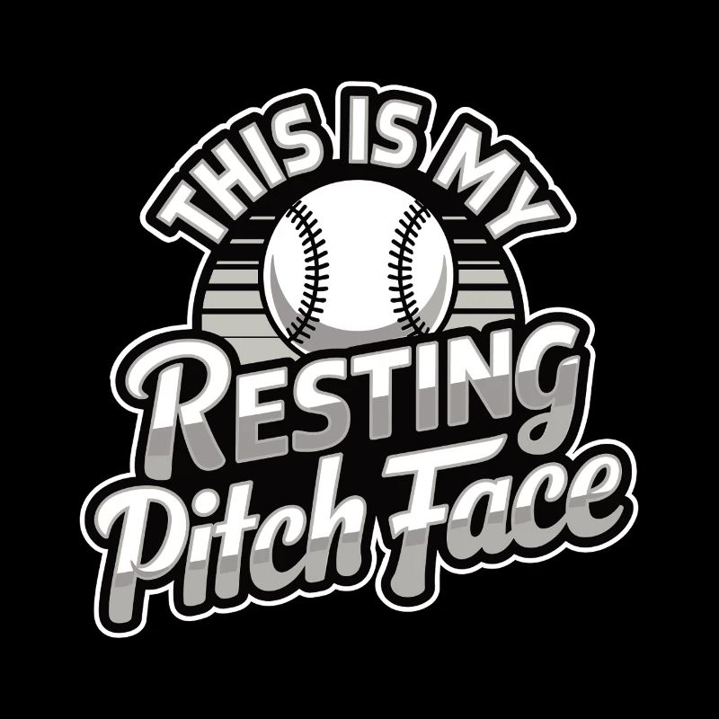 This is my resting Pitch Face Funny Baseball Pun