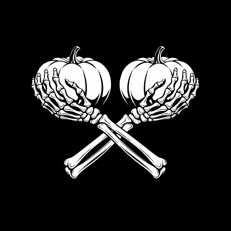 Pumpkin and Skeleton Hands for Halloween Party