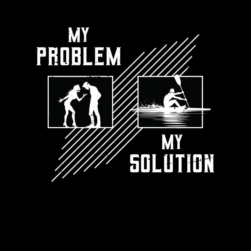 Water Rowing My Problem My Solution Pictogram Dad