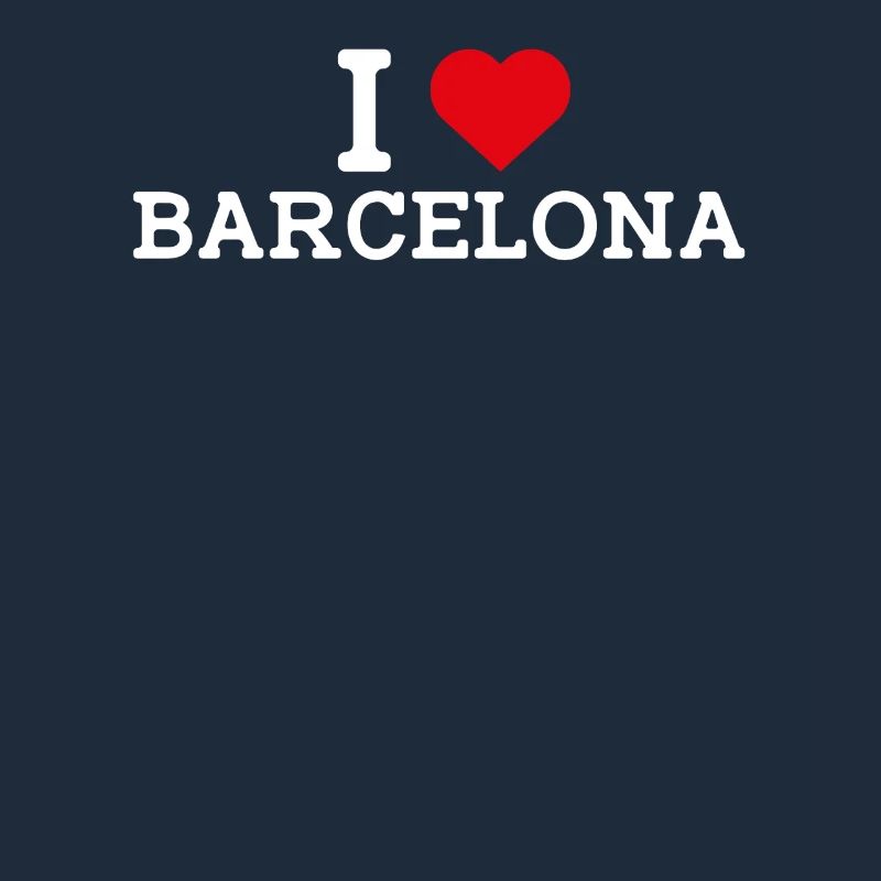 J’aime Barcelone Cool Wrong Flag Lover Heart Flag