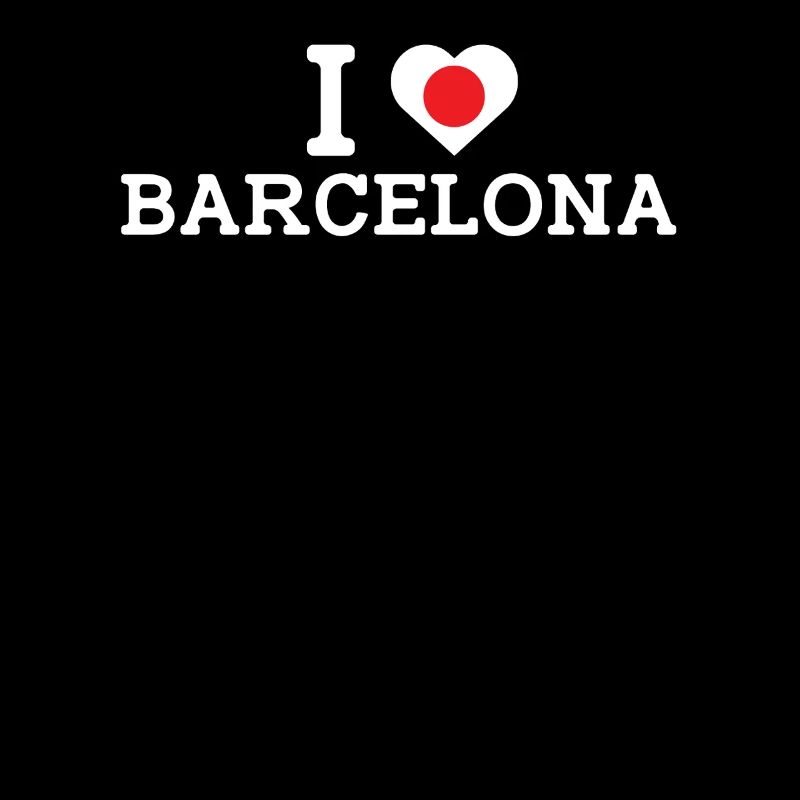 J’aime Barcelone Cool Mauvais drapeau Japon Coeur Jeu de mots