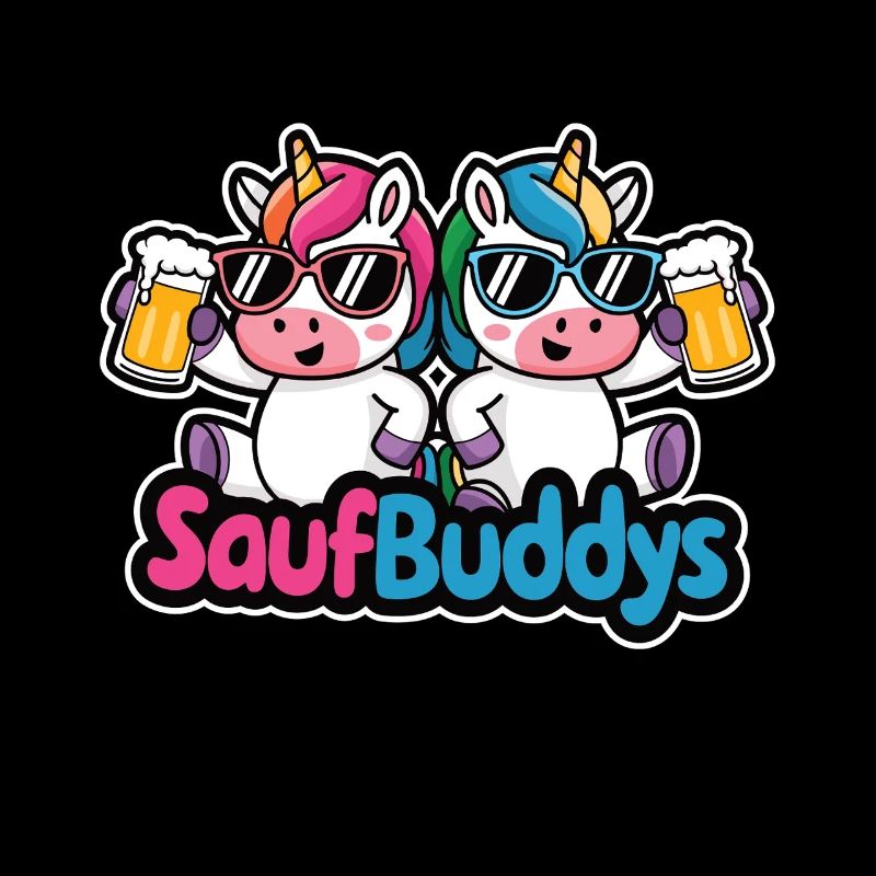 Saufbuddy Saufbuddys Saufen Bier Alkohol Party Ein