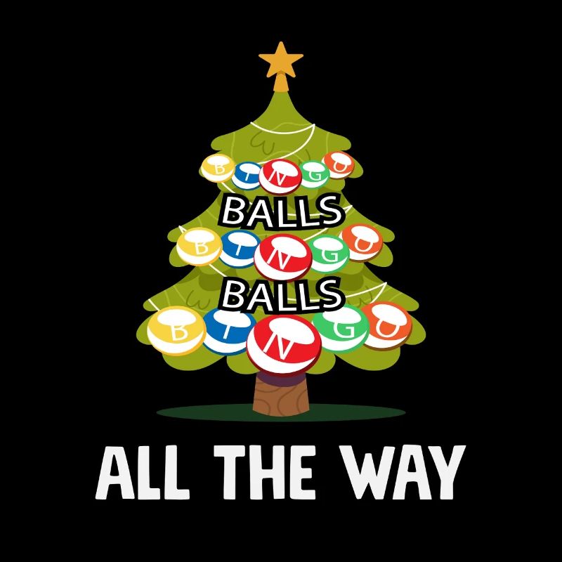 Bingo Spieler Weihnachtsbaum Spaß