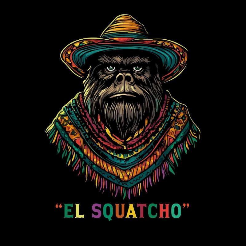 El Squatcho Mexikanischer Stil mit Poncho und