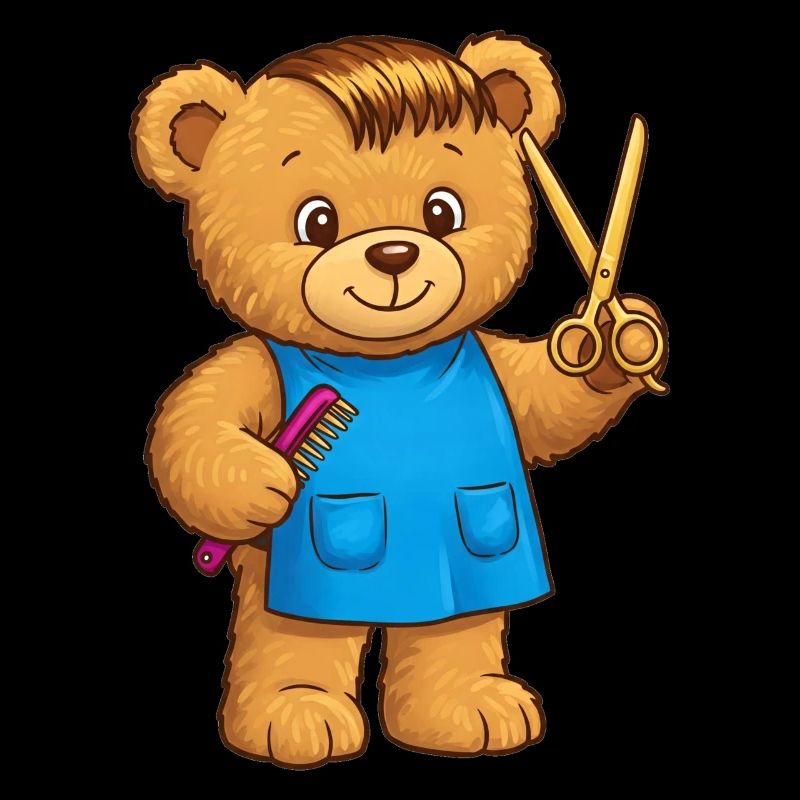 Teddybär Friseur