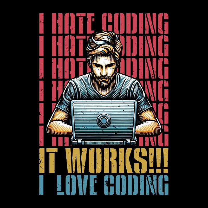 Codeur Je déteste coder Développeur Technologie Codeurs