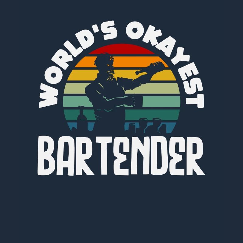Weltbester Okayester Barkeeper Design