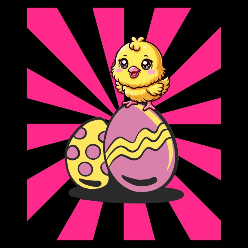 Retro Easter Chicks Easter Eggs Chicken Chickens Kids