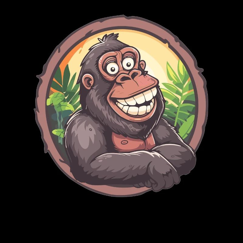 Jungle de gorilles rieurs