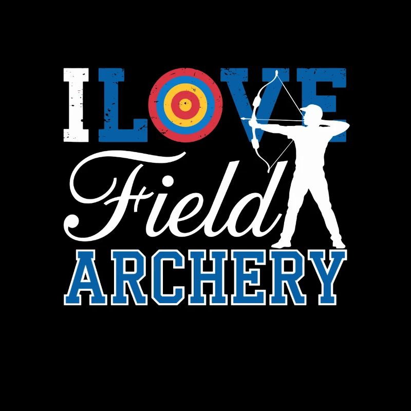 I Love Field Archery Silhouette Target