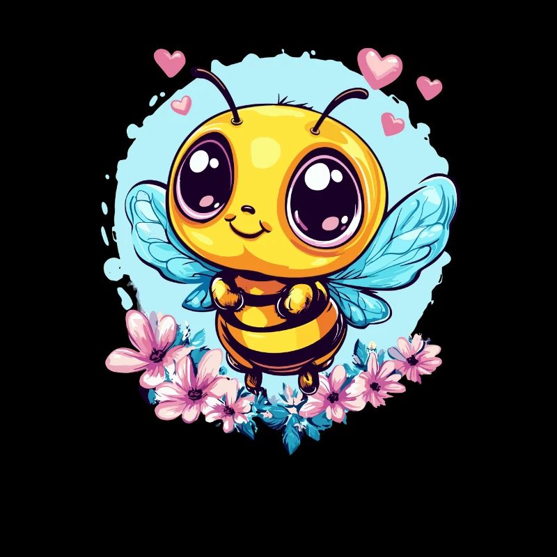 Loving honey bee