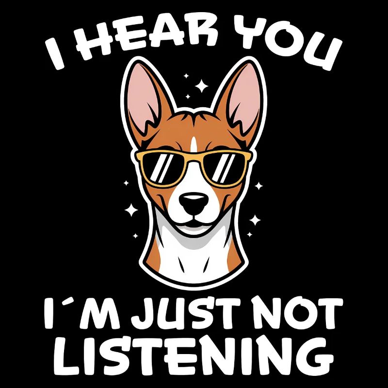 Basenji Dire Chiens Drôle Basenji Cadeau