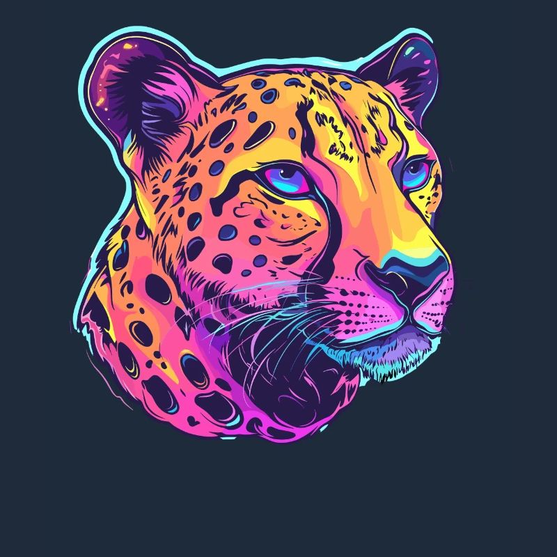 Bunter Leopard Popart