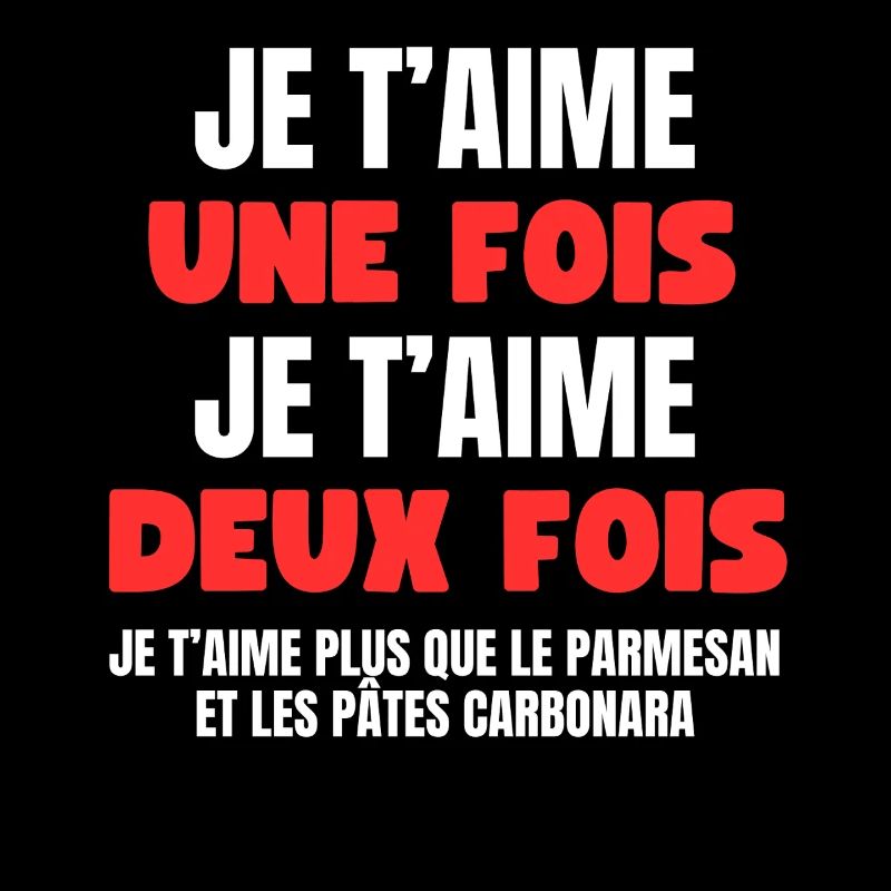 Je t’aime plus que les pâtes