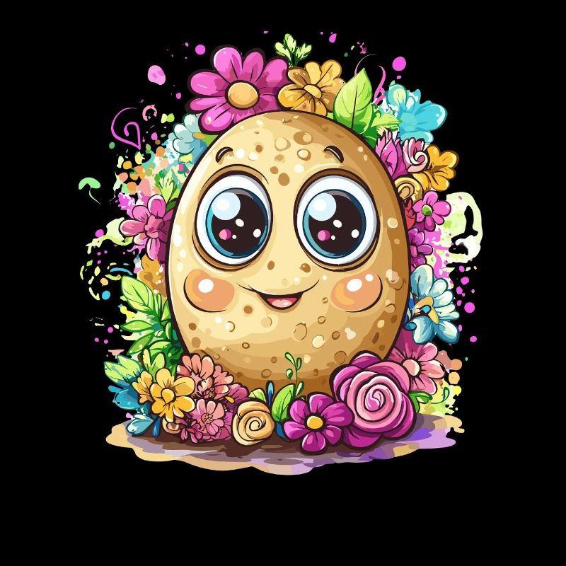 Fleur de patate heureuse