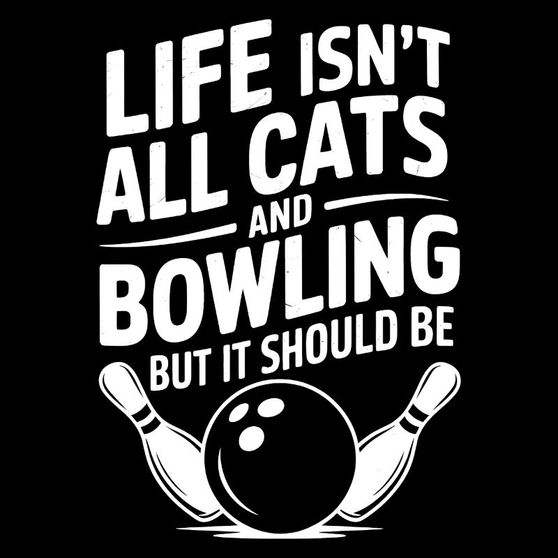 Bowling Dire Chats Drôle Bowling Cadeau