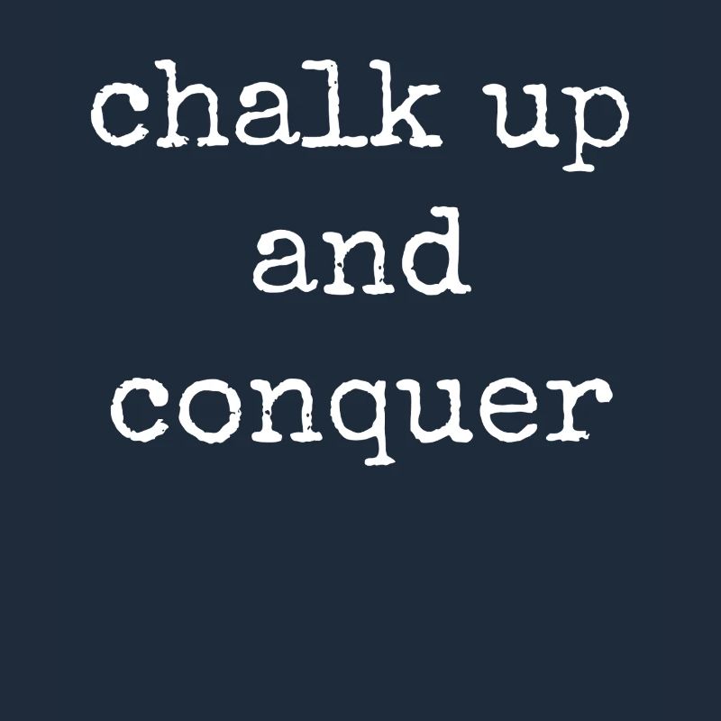Boulderer Chalk Up et Conquer Bloc