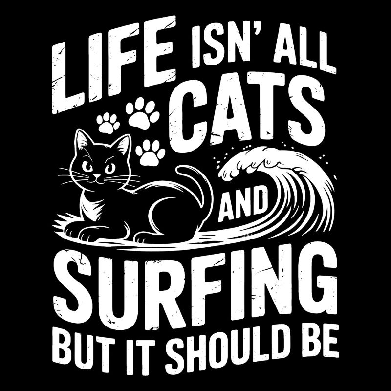 Surf Dire Chats Drôle Surf Cadeau