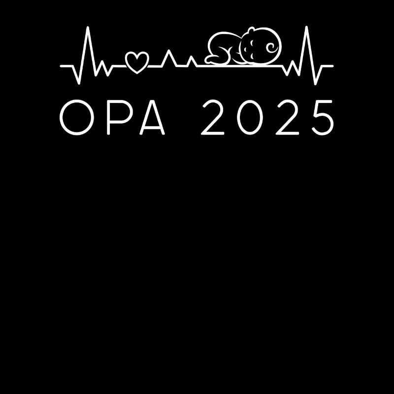 Grandpa 2025 Baby Heartbeat Pulse Announce Offspring