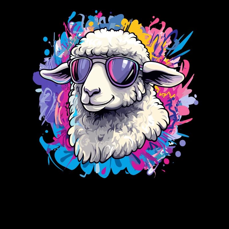 Mouton cool avec des lunettes de soleil