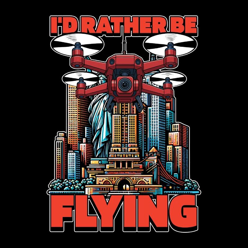 Drone Enthusiast I'd Rather Be Flying Aviation