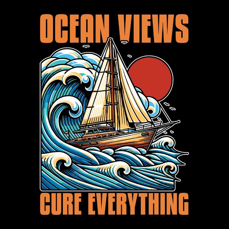 Navigation Vue sur l’océan Cure Everything Pêcheur