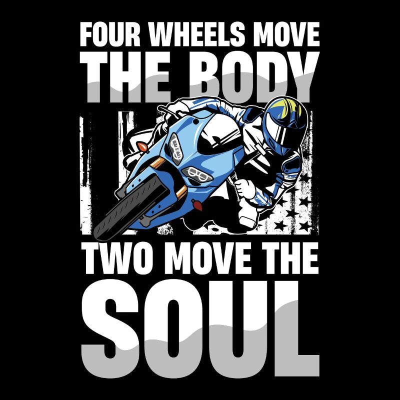 Four wheels move the body, two move the