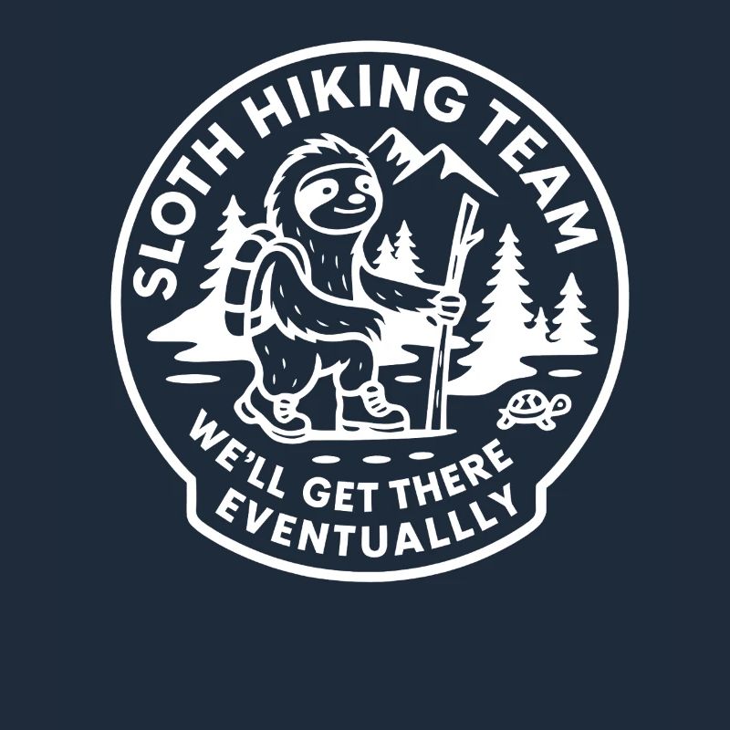 Sloth Hiking Team We'll Get There Eventually